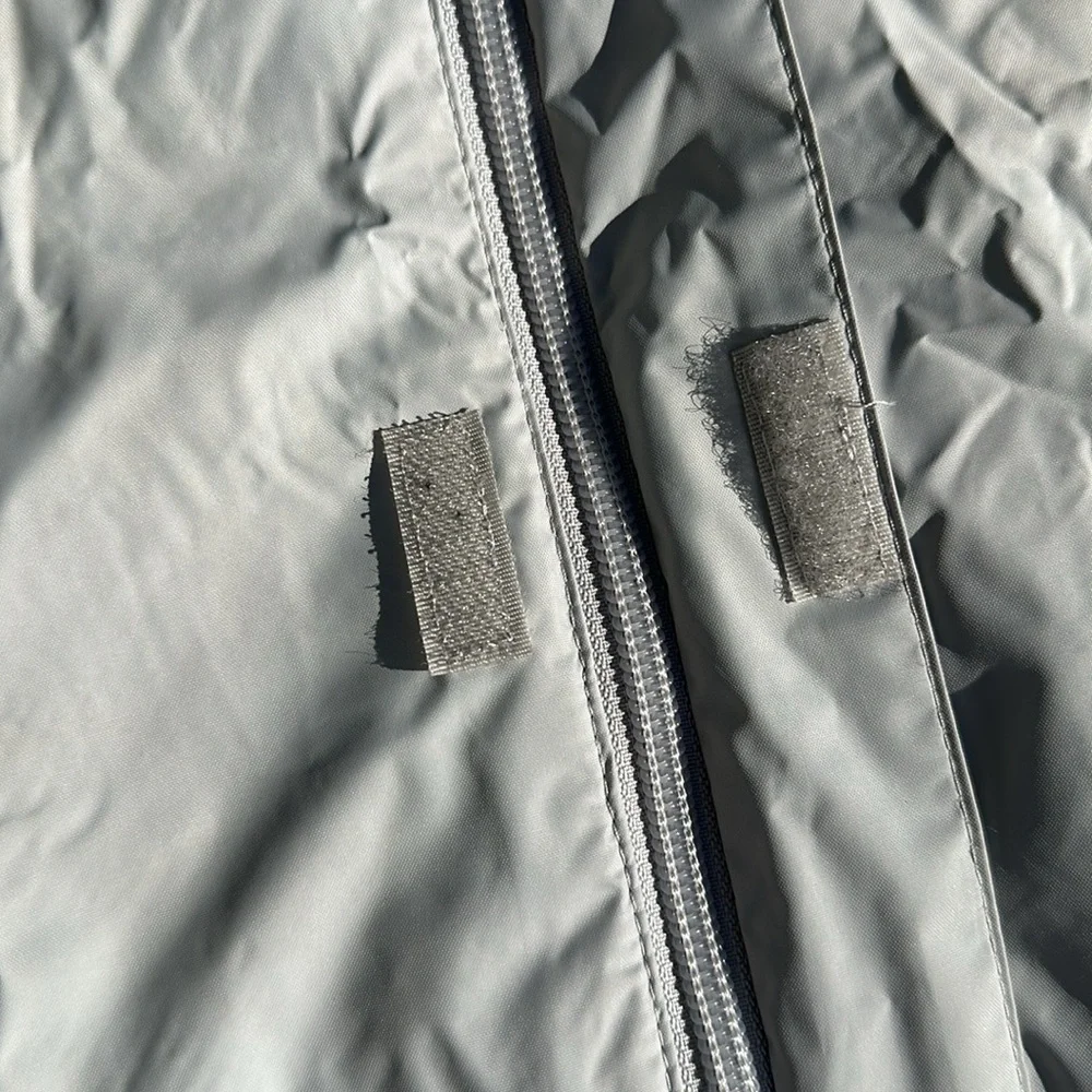 COLUMBIA Silver Gray Waterproof Hooded Jacket Kids M EUC - Picture 5 of 16